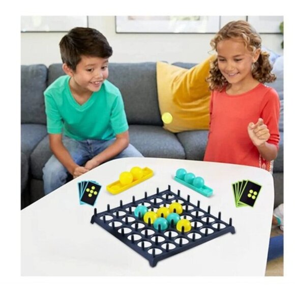 Bounce-Off Pop-Out Board Game With Balls & Cards For Family Fun And Kids Ages 7+ - Picture 5 of 6